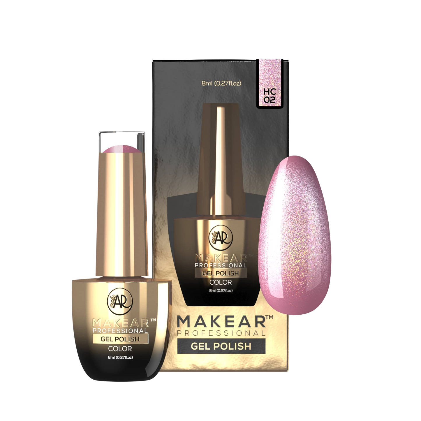Smalto Semipermanente MAKEAR - HC02 Holo Cat Eye