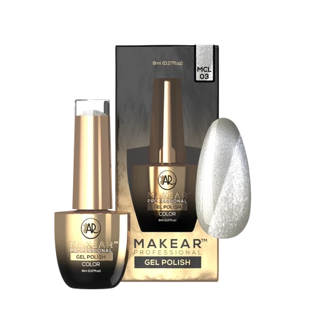 Smalto Semipermanente MAKEAR - MCL03 Silver Purr