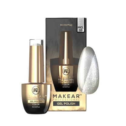 Smalto Semipermanente MAKEAR - MCL03 Silver Purr